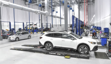 Sales, Service & Parts Cars serviced at a dealership